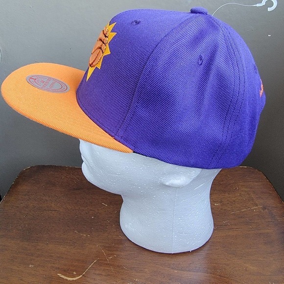Phoenix Suns Mitchell & Ness NBA Snapback Hat 2Tone Hardwood Classics Cap Retro - Picture 3 of 11